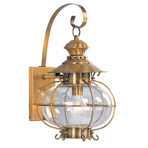 Livex Lighting - 2222-22 - One Light Outdoor Wall Lantern - Harbor - Flemish Brass