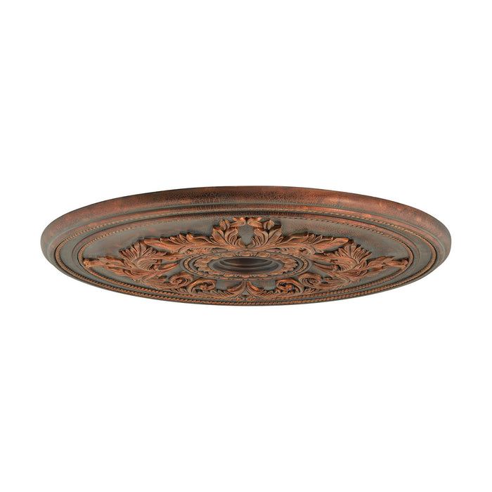 Livex Lighting - 8211-30 - Ceiling Medallion - Versailles - Hand Applied Crackled Greek Bronze w/ Gildeds