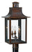 Quoizel - CM9012AC - Three Light Outdoor Post Lantern - Chalmers - Aged Copper
