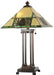 Meyda Tiffany - 103380 - Two Light Table Lamp - Pinecone Ridge - Antique