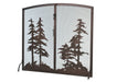 Meyda Tiffany - 106333 - Fireplace Screen - Tall Pines - Mahogany Bronze