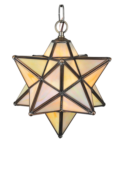 Meyda Tiffany - 12123 - Mini Pendant - Moravian Star - Antique