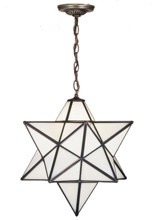 Meyda Tiffany - 15154 - One Light Pendant - Moravian Star - Antique