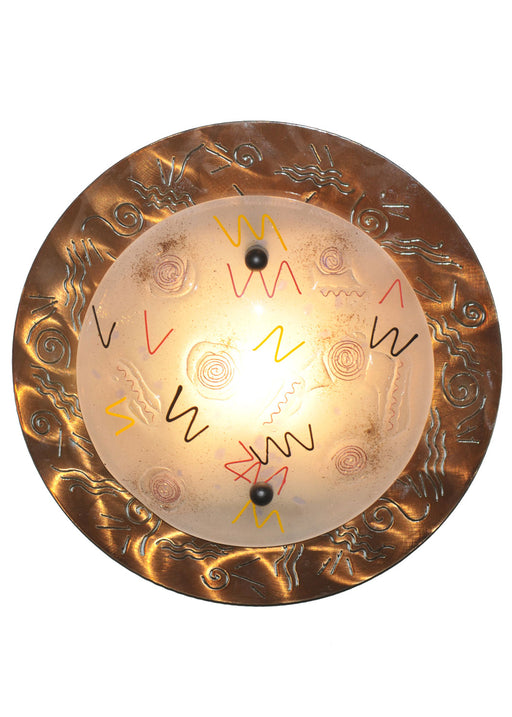 Meyda Tiffany - 18060 - One Light Wall Sconce - Metro Fusion - Transparent Copper