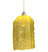 Meyda Tiffany - 19474 - One Light Mini Pendant - Metro Fusion - Brass Tint