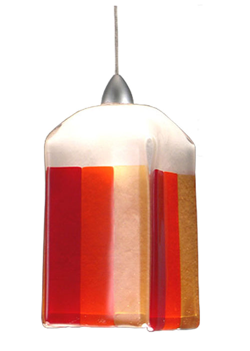 Meyda Tiffany - 19634 - One Light Mini Pendant - Metro Fusion - Brass Tint