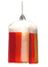 Meyda Tiffany - 19634 - One Light Mini Pendant - Metro Fusion - Brass Tint