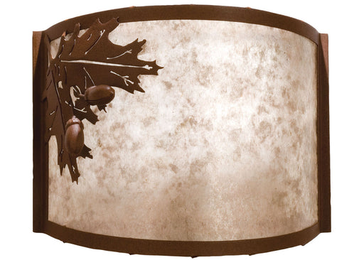 Meyda Tiffany - 23836 - One Light Wall Sconce - Oak Leaf & Acorn - Rust