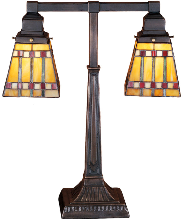 Meyda Tiffany - 24286 - Two Light Table Lamp - Prairie Corn - Rust
