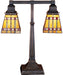 Meyda Tiffany - 24286 - Two Light Table Lamp - Prairie Corn - Rust