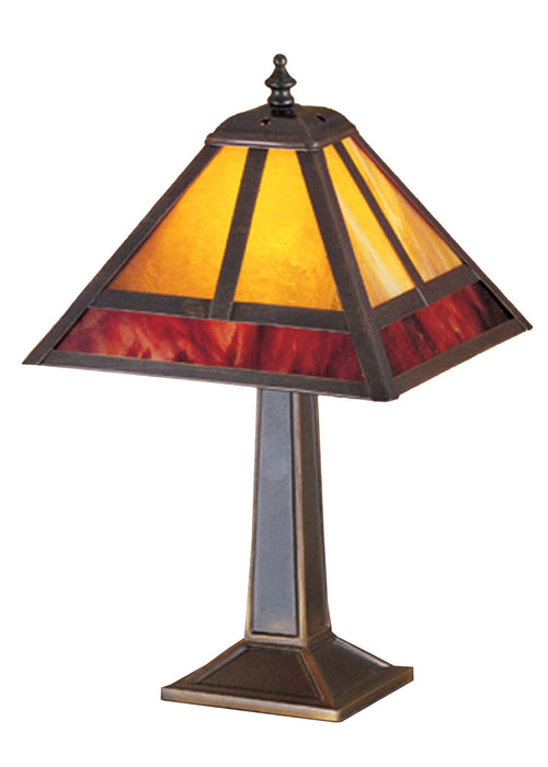Meyda Tiffany - 27123 - One Light Accent Lamp - T`` Mission`` - Craftsman Brown,Mahogany Bronze