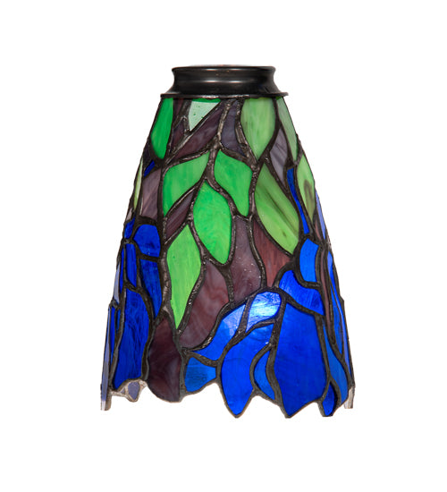 Meyda Tiffany - 27483 - Fan Light Shade - Iris - Antique Copper