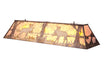Meyda Tiffany - 29900 - Nine Light Oblong Pendant - Moose At Lake - Antique Copper