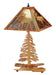 Meyda Tiffany - 32527 - Two Light Table Lamp - Lone Moose - Rust/Silver Mica