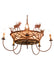 Meyda Tiffany - 50040 - Eight Light Chandelier - Elk On The Loose - Rust