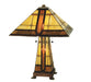 Meyda Tiffany - 50805 - Two Light Table Lamp - Sierra Prairie Mission - Rust