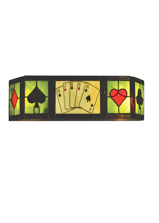 Meyda Tiffany - 65228 - Wall Sconce - Texas Hold`Em - Bronze