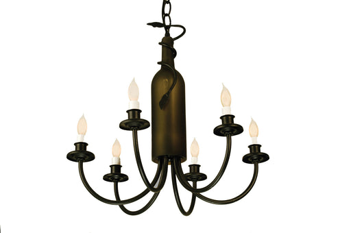 Meyda Tiffany - 65616 - Six Light Chandelier - Tuscan Vineyard - Antique Copper