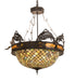 Meyda Tiffany - 65857 - Four Light Inverted Pendant - Catch Of The Day - Timeless Bronze