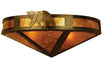 Meyda Tiffany - 67990 - Two Light Wall Sconce - Northwoods Lone Bear - Antique Copper
