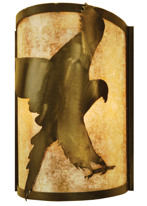 Meyda Tiffany - 68188 - One Light Wall Sconce - Flying Hawk - Antique Copper