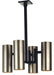 Meyda Tiffany - 68243 - Four Light Pendant - Pistonella - Nickel,Dark Roast