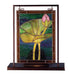 Meyda Tiffany - 68353 - Mini Tabletop Window - Tiffany Pond Lily - Rust,Wrought Iron