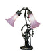 Meyda Tiffany - 68596 - Two Light Accent Lamp - Trellis Girl Lily - Timeless Bronze