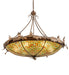 Meyda Tiffany - 68618 - Six Light Inverted Pendant - Greenbriar Oak - Antique Copper