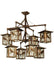 Meyda Tiffany - 69250 - Eight Light Chandelier - Seneca - Vintage Copper