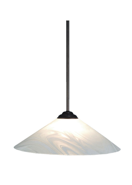 Meyda Tiffany - 70107 - Pendant - Blanco Swirl - Craftsman Brown