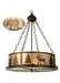 Meyda Tiffany - 70718 - Four Light Inverted Pendant - Wildlife At Dusk - Antique Copper