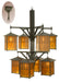 Meyda Tiffany - 72076 - Eight Light Chandelier - Castille - Craftsman Brown
