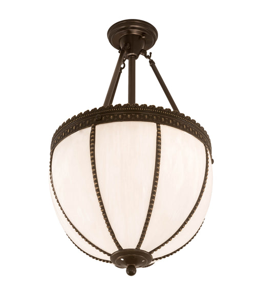 Meyda Tiffany - 72608 - Two Light Inverted Pendant - Shansky - Craftsman Brown