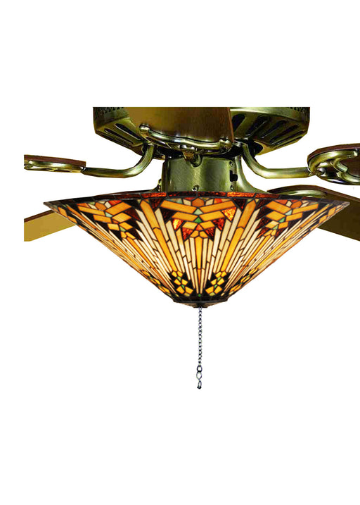 Meyda Tiffany - 73124 - Three Light Fan Light Fixture - Nuevo - Beige Hagr Xag