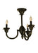 Meyda Tiffany - 73237 - Three Light Chandelier - Rhythm - Dark Roast