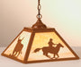 Meyda Tiffany - 74033 - Two Light Pendant - Cowboy & Steer - Earth