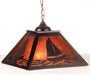 Meyda Tiffany - 76315 - Two Light Pendant - Sailboat - Black/Amber Mica