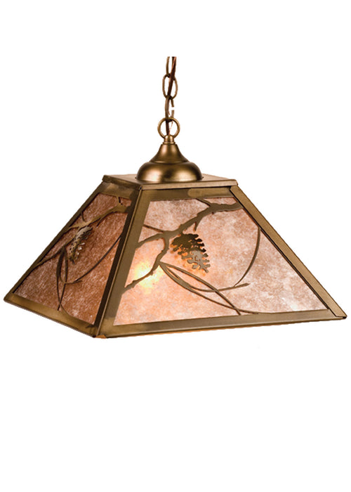 Meyda Tiffany - 76316 - Two Light Pendant - Whispering Pines - Antique Copper