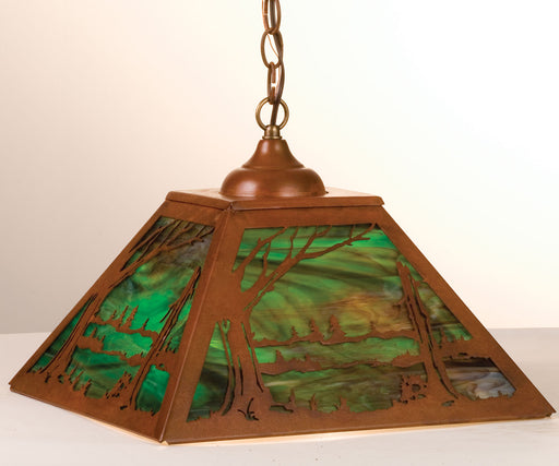 Meyda Tiffany - 76320 - Two Light Pendant - Quiet Pond - Rust