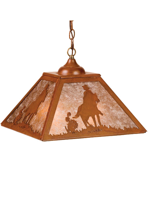 Meyda Tiffany - 76321 - Two Light Pendant - Cowboy - Rust