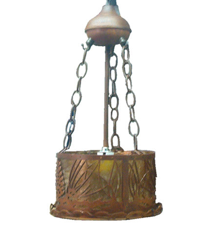 Meyda Tiffany - 77904 - One Light Inverted Pendant - Mountain Pine - Rust