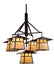 Meyda Tiffany - 79730 - Five Light Chandelier - Stillwater - Craftsman Brown