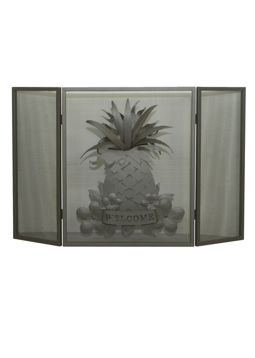 Meyda Tiffany - 81084 - Fireplace Screen - Welcome Pineapple - Wrought Iron