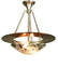 Meyda Tiffany - 81216 - Three Light Semi-Flushmount - Metro Fusion - Nickel,Transparent Copper