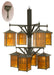 Meyda Tiffany - 81396 - Eight Light Chandelier - Castille - Craftsman Brown