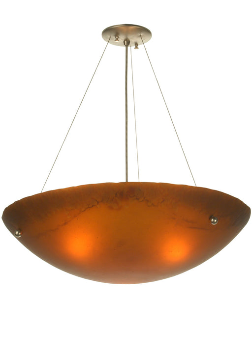 Meyda Tiffany - 81501 - Three Light Inverted Pendant - Metro Fusion - Nickel