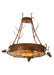 Meyda Tiffany - 81787 - Four Light Inverted Pendant - Woodland Pine - Rust