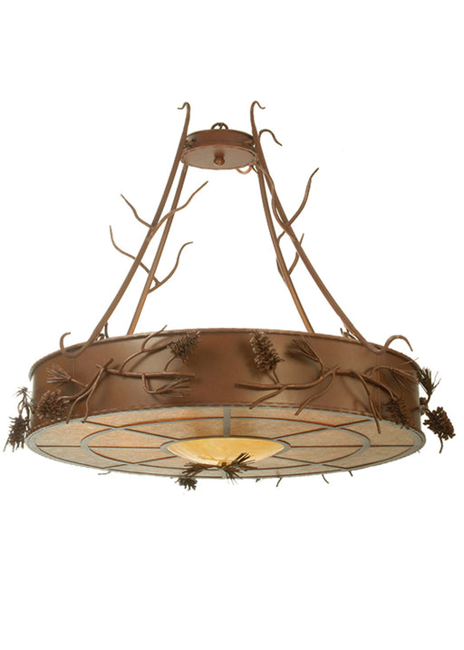 Meyda Tiffany - 81788 - Eight Light Pendant - Woodland Pine - Rust