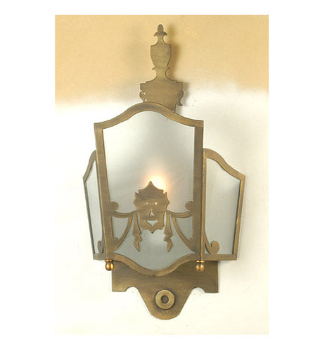Meyda Tiffany - 82253 - One Light Wall Sconce - Theatre Mask - Antique Copper